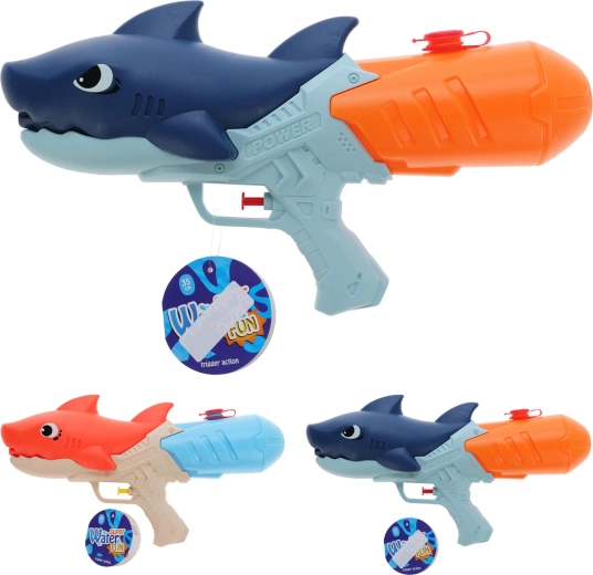 Pistolet à eau pour enfants requin 35 cm (assortiment de 2 modèles)