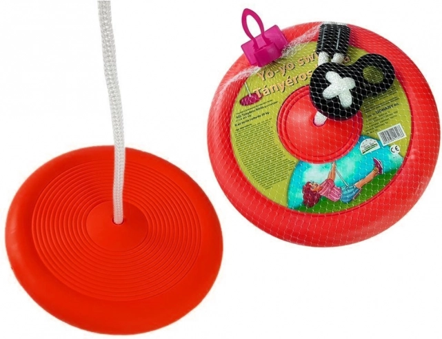 Runde Tellerschaukel für Kinder – Rot