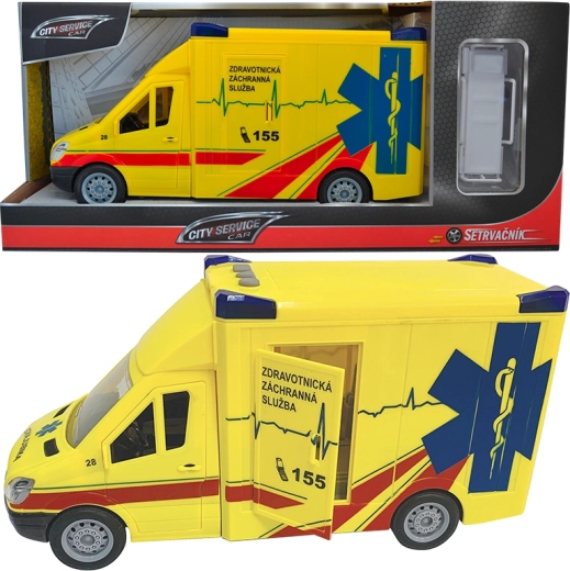 Städtischer Krankenwagen 1:14 mit Schwungrad