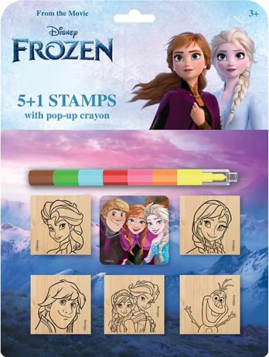 Stamp Set with Crayon Frozen - Ice Kingdom