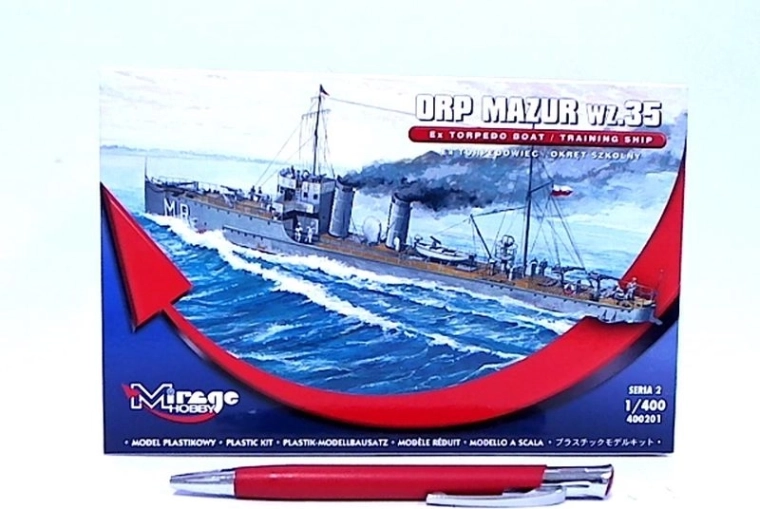 Modelbouwpakket schip ORP Mazur (opleidingsschip) Mirage