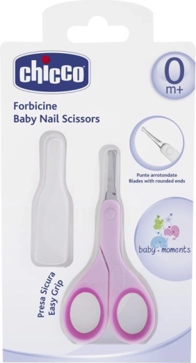 Chicco Nagelschere mit abgerundeter Spitze, blau