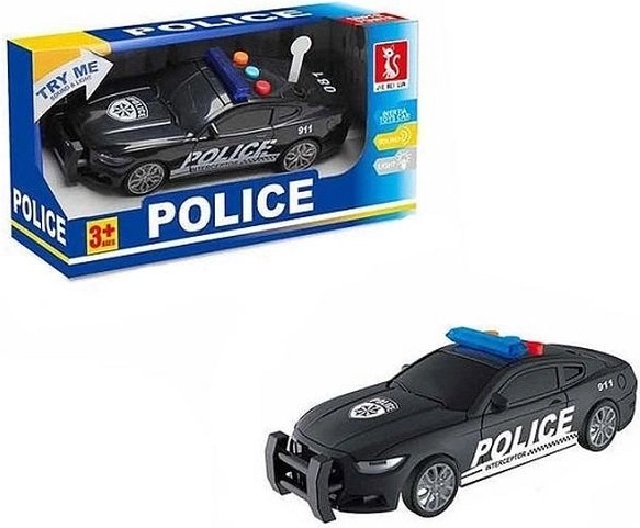 Voiture de police avec lumière et son 16 cm