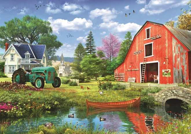 Puzzel Rode schuur 1000 stukjes