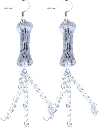 Gothic-style bone earrings for Halloween