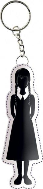 Wednesday Keychain – licensed rubber character