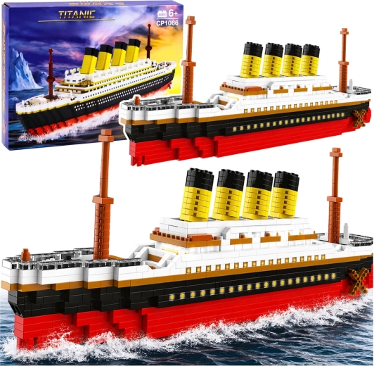 Large Titanic Building Set, 60 cm Model, 3327 Pieces