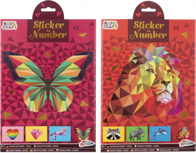 Stickerpuzzel volgens nummers A4