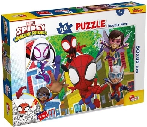 Lisciani Marvel Spidey et ses amis extraordinaires – puzzle recto-verso 24 pièces
