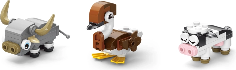 Build up to 12 adorable animals