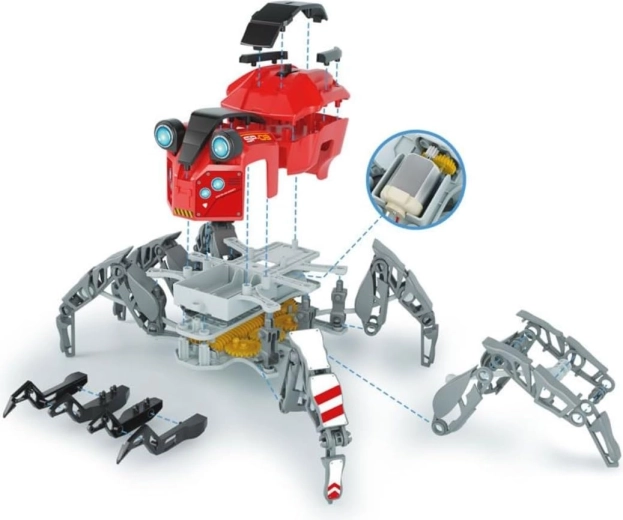 Assemble a robot from more than 100 parts