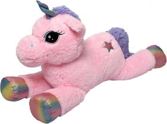 Roze pluchen eenhoorn 85 cm