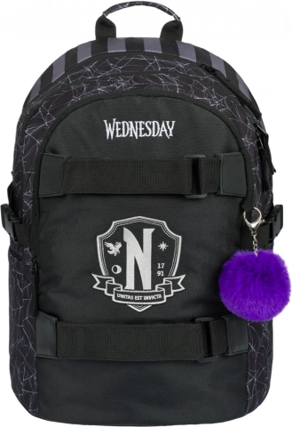 Školní batoh BAAGL Wednesday Nevermore Skate