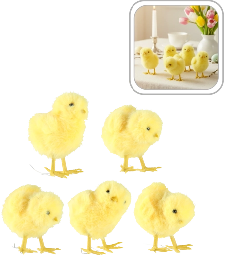 Paaskuikentjes – set van 10 decoraties