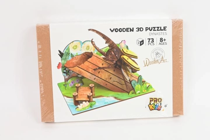3D wooden puzzle – beetle on a tree