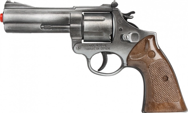 Metal police revolver for 12-shot caps Gonher