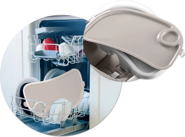 Entretien facile : plateau amovible et pliage compact