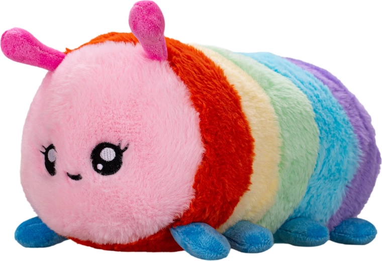 Pluchen regenboogduizendpoot 27 cm
