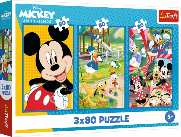 Puzzel 3x80 – team MICKEY MOUSE van Trefl