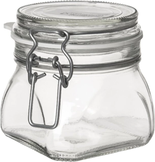 Bocal en verre avec fermeture à clip Gothika 0,5 l