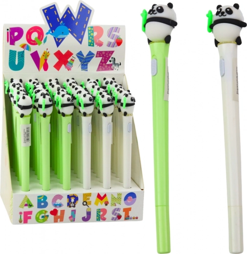 Light-up Pen with Panda - Green and White