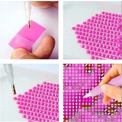 Easy sticking with the applicator pen