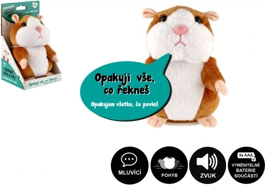 Hamster en peluche parlant Mireček