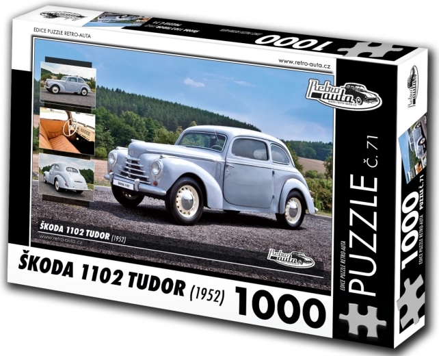 Puzzle Retro Autos Škoda 1102 Tudor 1952 1000 Teile