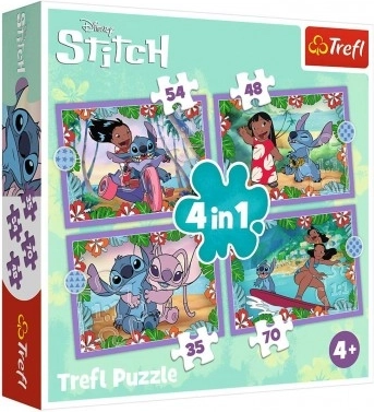 Puzzle Lilo & Stitch 4in1 Crazy Day Trefl