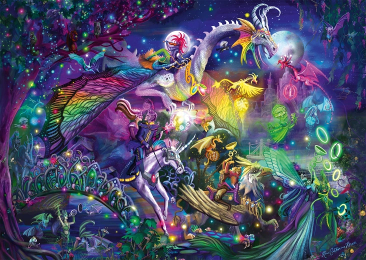 Puzzel Zomerse nachtelijke circus 1000 stukjes SCHMIDT