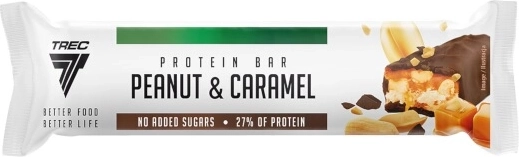 Barre protéinée aux cacahuètes et caramel 49 g