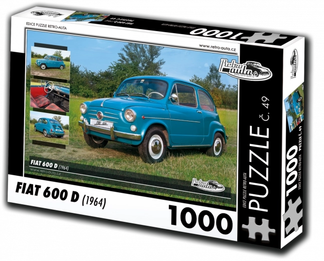 Puzzle RETRO-AUTA Fiat 600 D (1964) 1000 Teile