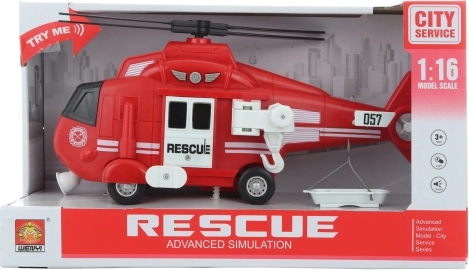 Battery-Powered Fire Helicopter with Light and Sound
