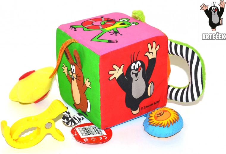 Textile Multi Cube with Little Mole