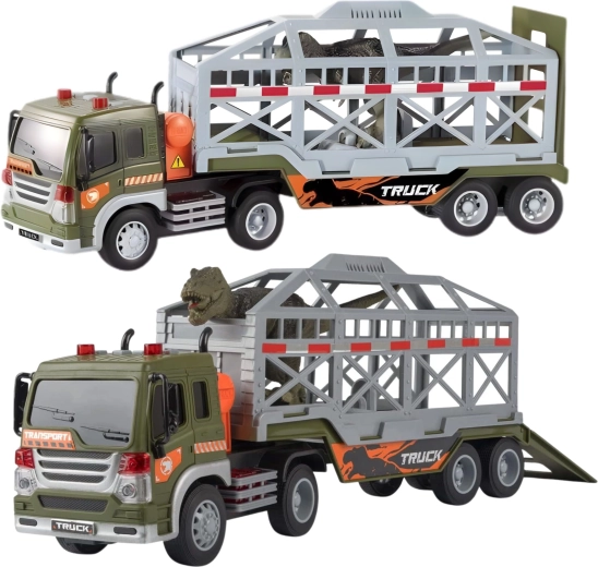 Opening cage and fold-down ramp
