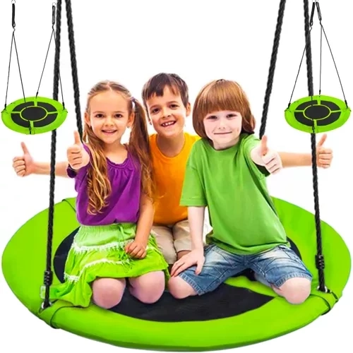 Garden nest swing 100 cm, green-black, load capacity 150 kg