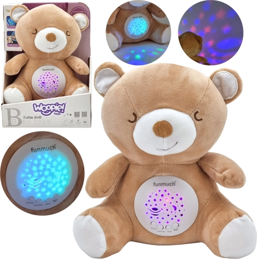 Woopie Baby plush teddy bear with projector and lullabies 2-in-1