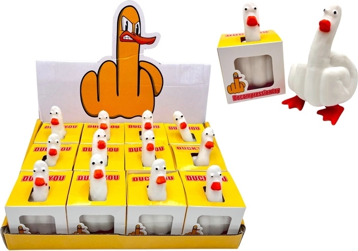 Jouet anti-stress à presser en forme de pouce – présentoir de vente 12 pcs
