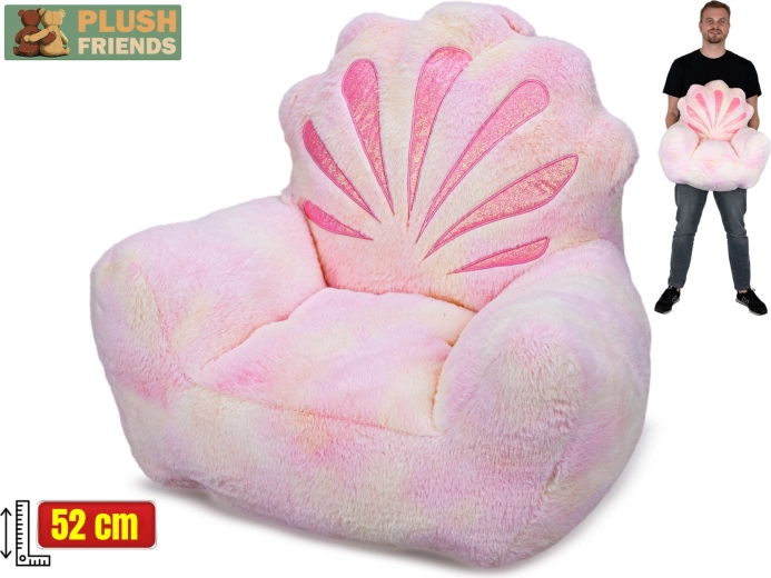Plush Friends plush shell-shaped armchair 52 cm