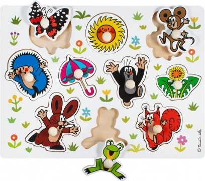 Wooden Peg Puzzle LITTLE MOLE large