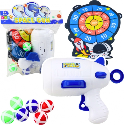 Skill Game Cosmic Shooting with Gun and Velcro Balls