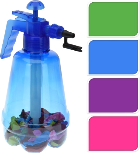 Portable Water Balloon Pump 1.7 L with 100 Balloons