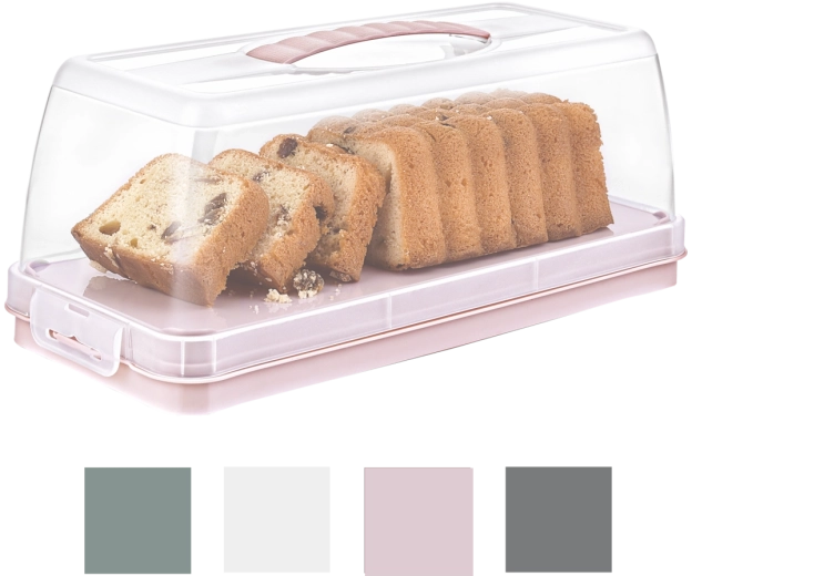 Rectangular cake box Hobby Life Elegant with lid and handle