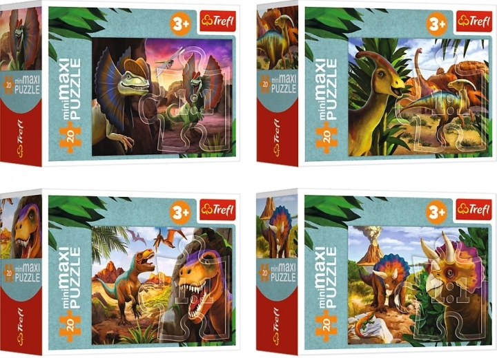 Puzzle miniMAXI 20 pièces - Découvre le monde des dinosaures