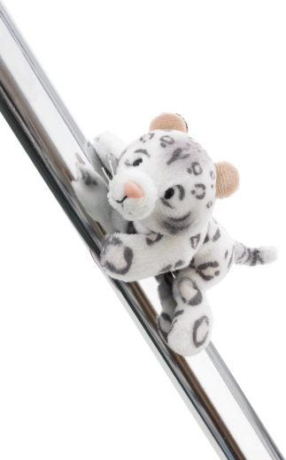 Magnetic Plush Cat Snow Leopard NICI GREEN Eleni Snowbell 12 cm