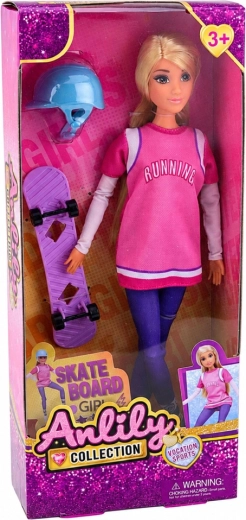 Skateboard en helm in de verpakking