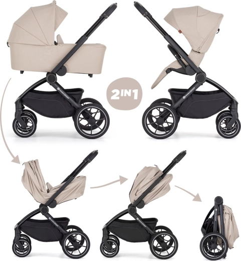 Petite&Mars poussette combinée Scout 2en1 soft mousse