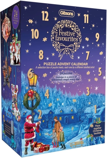 Gibsons adventskalender puzzel Feestfavorieten voor 24 dagen