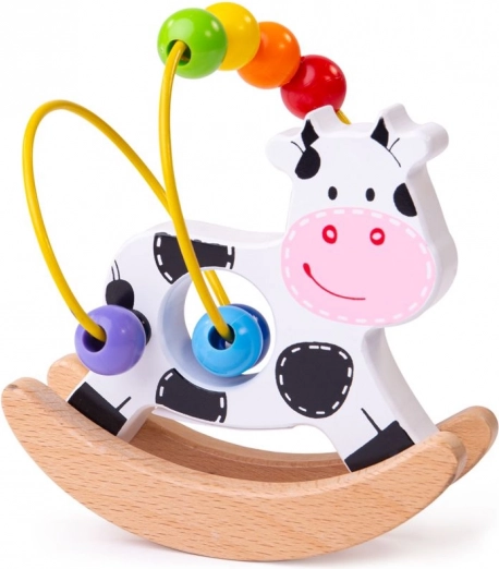 Labyrinthe moteur vache à bascule en bois BIGJIGS BABY