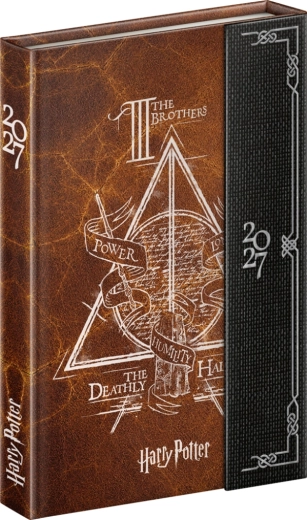 Notique wekelijkse magnetische agenda Harry Potter – Relieken van de Dood 2027 (11 × 16 cm)